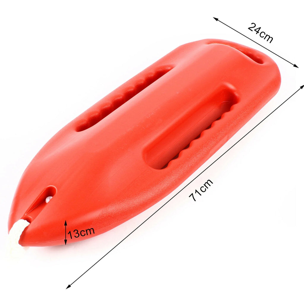 Miumaeov 3 Handle Water Rescue Lifeguard Floatation Device Red U166