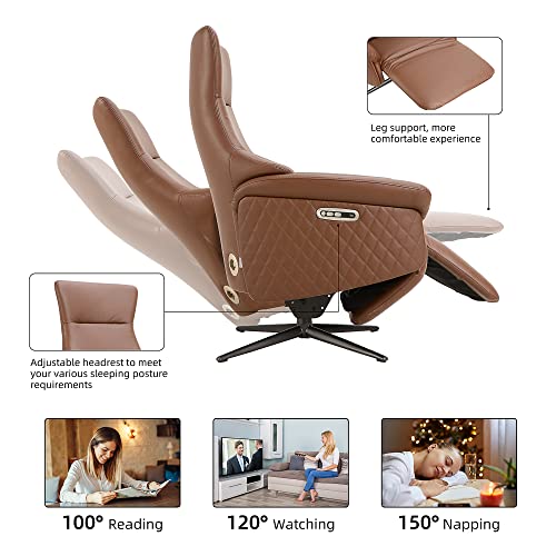 Power Recliner Chair with 2 Motors, Powered Headrest and Footrest, Grey T161