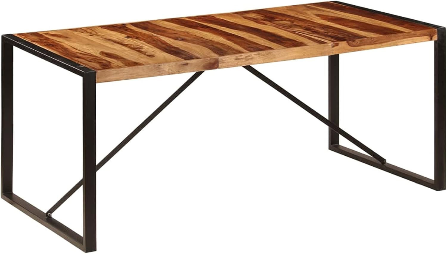 Solid Sheesham Wood Round Dining Table 70.9"x35.4"x29.5" H14158