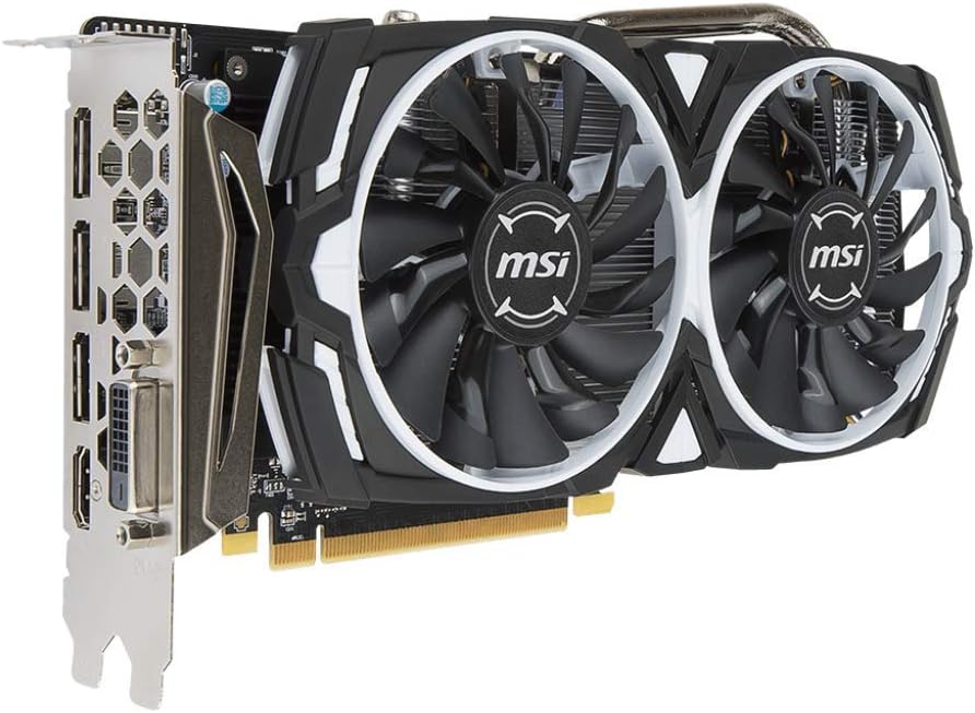 MSI Gaming Radeon RX 570 4GB GDDR5 Graphics Card (RX 570 Armor 4G OCV1) K8712