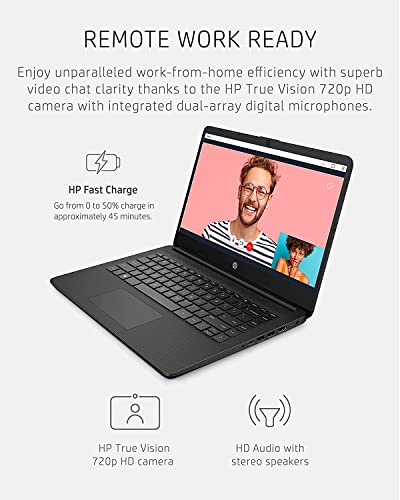 HP Stream 14inch HD Touchscreen Laptop, Intel Celeron, 4GB RAM, 128GB Storage, Indigo Blue V416734