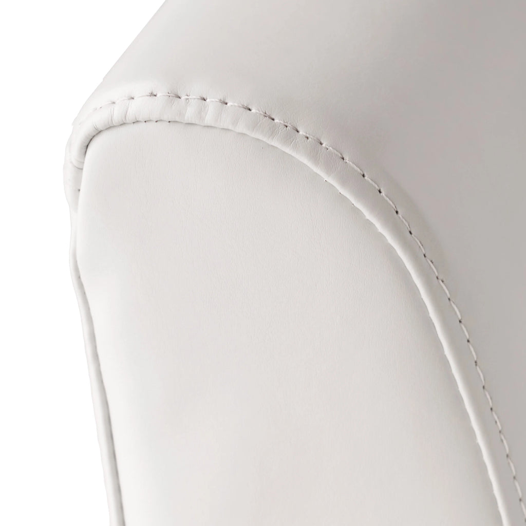 GDF Studio Miller Upholstered Club Chair, Ivory Bonded Leather N367