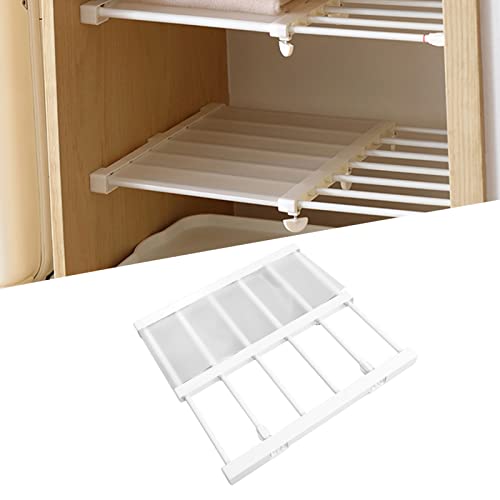 Pssopp Tension Rod Shelf, 16.5in Adjustable for Cabinet Wardrobe Y5591