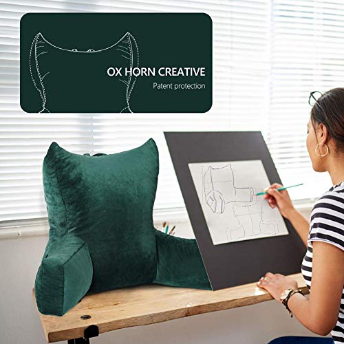 Reading Pillow Bed Wedge with Arms Memory Foam Backrest I681