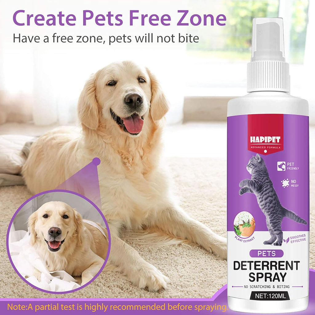 Cat Deterrent Spray 120ML Natural Indoor Outdoor Pet Behavior Training G7263