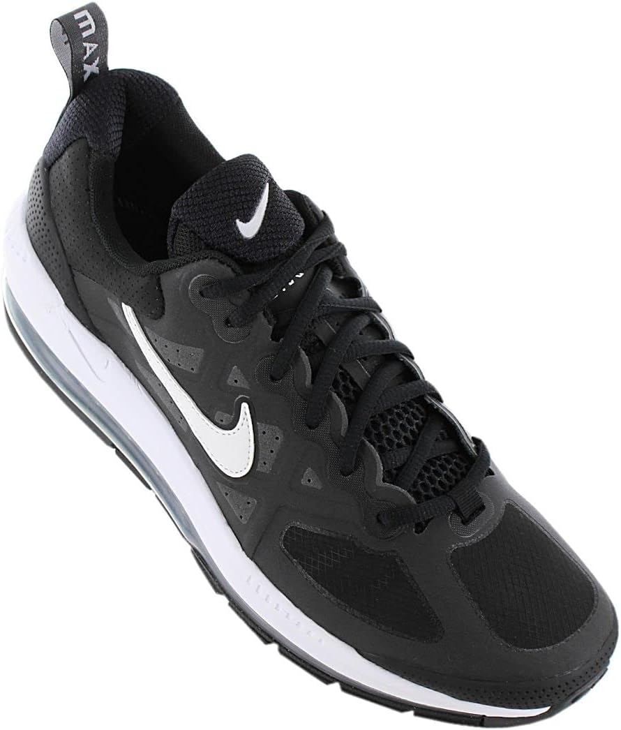 Nike Men's Air Max Genome Running Shoes, Black/White S6883
