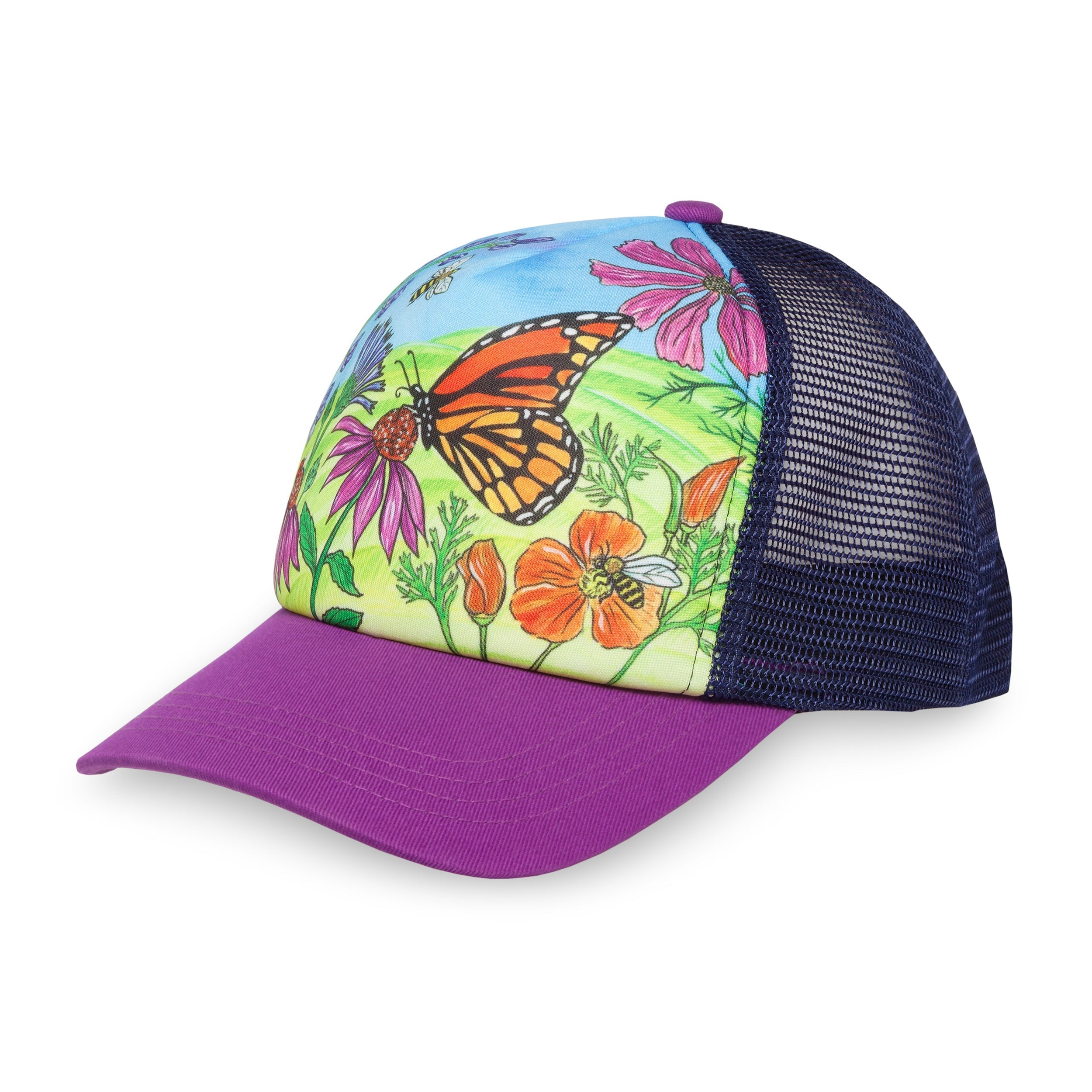 Kids' Butterfly and Bees Trucker J9 bx