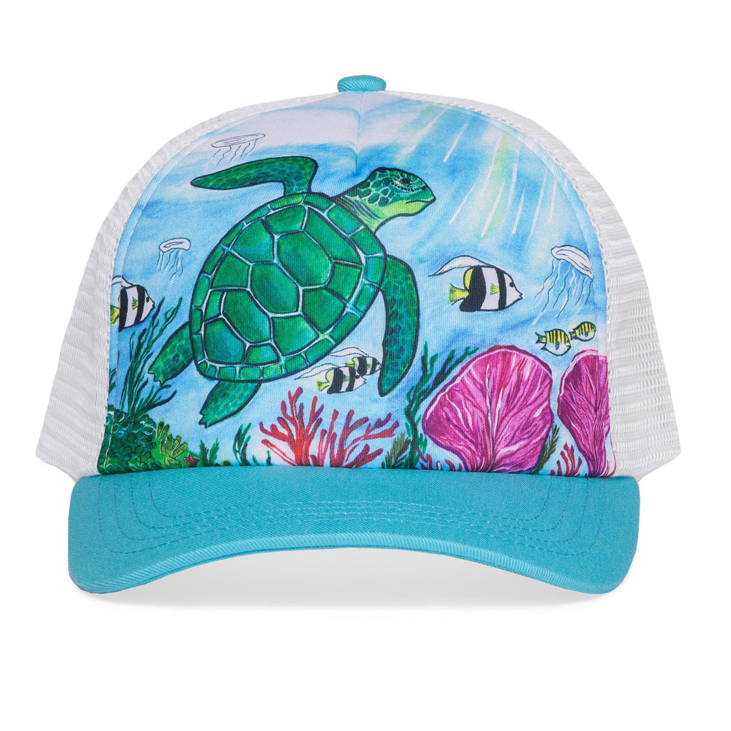 Kids' Sea Turtle Trucker - SALE V1 X0