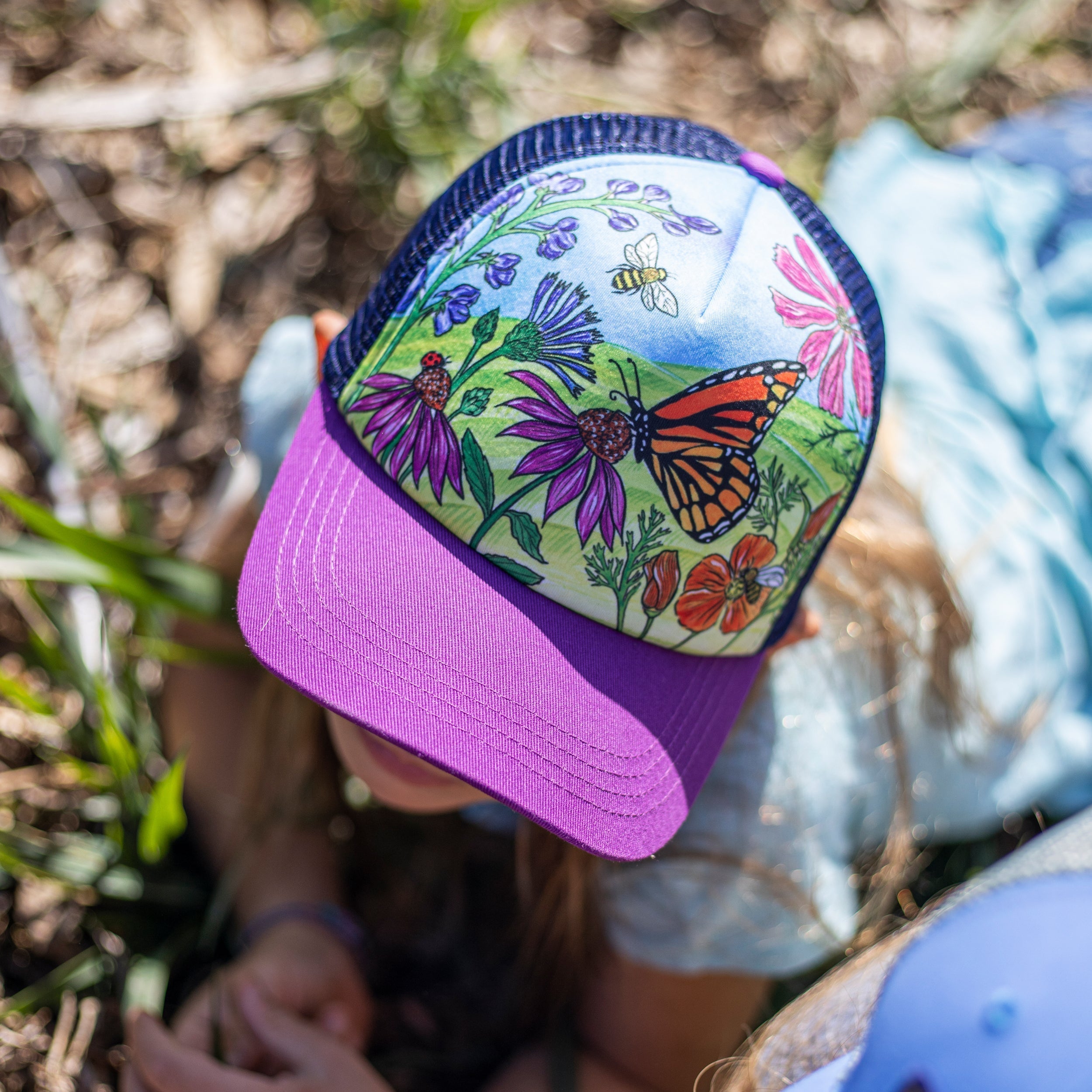 Kids' Butterfly and Bees Trucker J9 bx